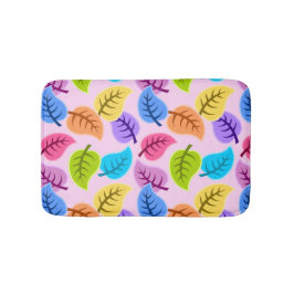 Färgfull Löv Mönster Badrumsmatta