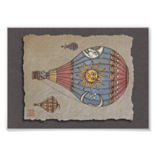 Färgfull Luftballong Fototryck