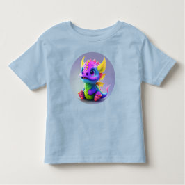 Färgfull Lycklig Baby-dragon 12M till 5T T Shirt