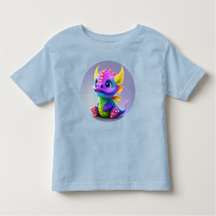 Färgfull Lycklig Baby-dragon 12M till 5T T Shirt