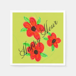Färgfull Lycklig-timdesignern Pappersservett