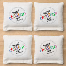 Färgfull Lycklig, världsbarndagen