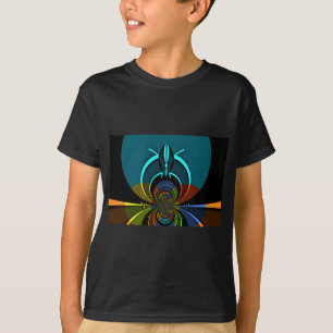 Färgfull Maasai Shield Design T Shirt