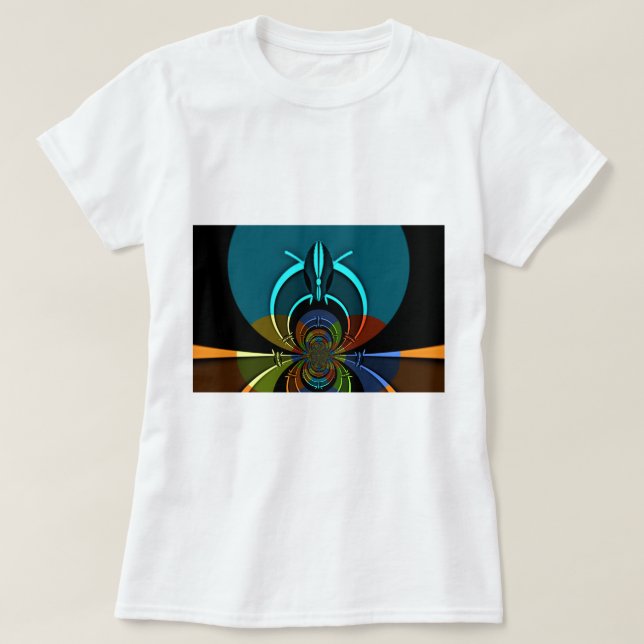 Färgfull Maasai Shield Design Tee Shirt (Design framsida)