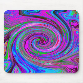 Färgfull Magenta Swirl Retro Abstract Design Musmatta