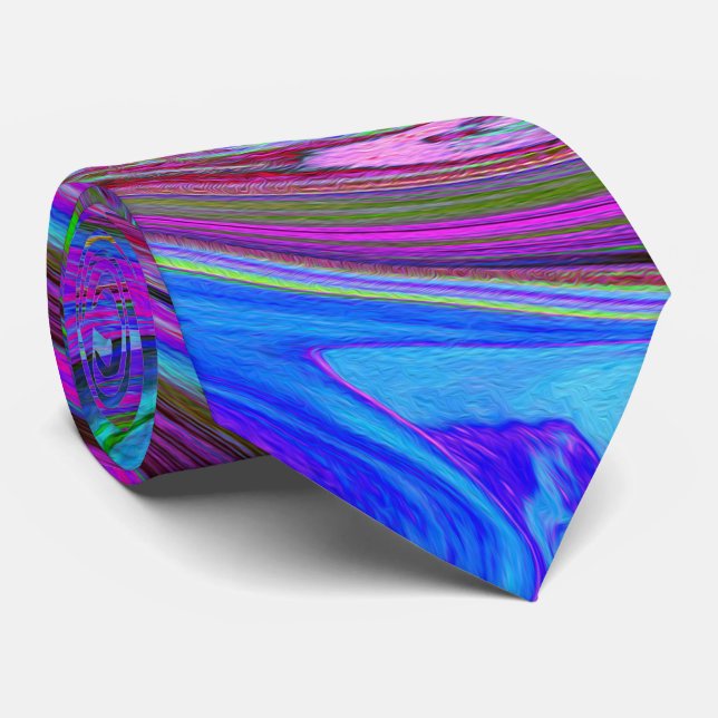 Färgfull Magenta Swirl Retro Abstract Design Slips (Rullad)