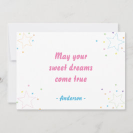 Färgfull Magic Starry Himmel Mönster Kort