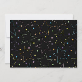 Färgfull Magic Starry Himmel Mönster Kort