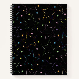 Färgfull Magic Starry Natten Himmel Mönster