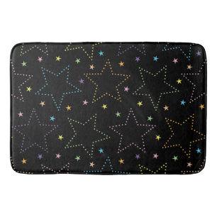 Färgfull Magic Starry Natten Himmel Mönster Badrumsmatta