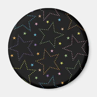Färgfull Magic Starry Natten Himmel Mönster Magnet