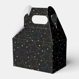 Färgfull Magic Starry Natten Himmel Mönster Presentaskar