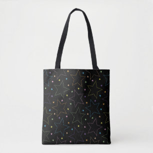 Färgfull Magic Starry Natten Himmel Mönster Tygkasse