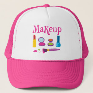 Färgfull makeup keps