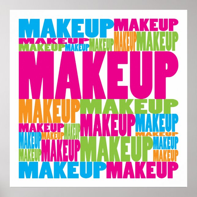 Färgfull makeup poster (Framsidan)