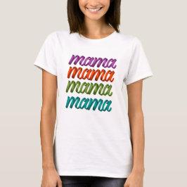 Färgfull Mamma för Mors dag T Shirt