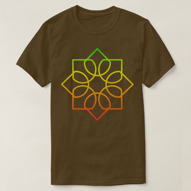 Färgfull Mandala-illustration T Shirt (Design framsida)