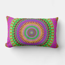 Färgfull Mandala Pillow Lumbarkudde