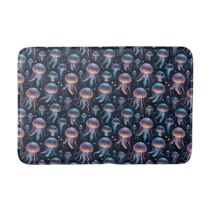 Färgfull maneter Bath Mat - Kvickshavet Badrumsmatta