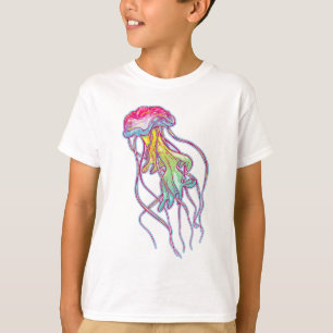 Färgfull maneter t shirt