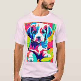 Färgfull marionettgrafik t shirt