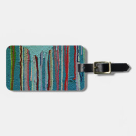 Färgfull märkre. bagagebricka