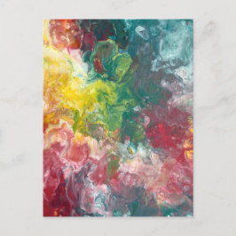 Färgfull marmor vykort