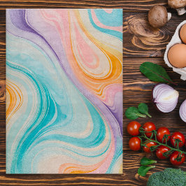 Färgfull marmorerad Papper konsthandling