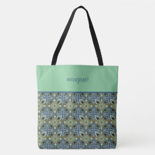 Färgfull marockansk Mönster monogrammad Tygkasse