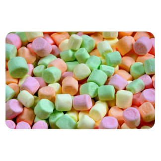 Färgfull marshmallow-utskriftsmagnet magnet