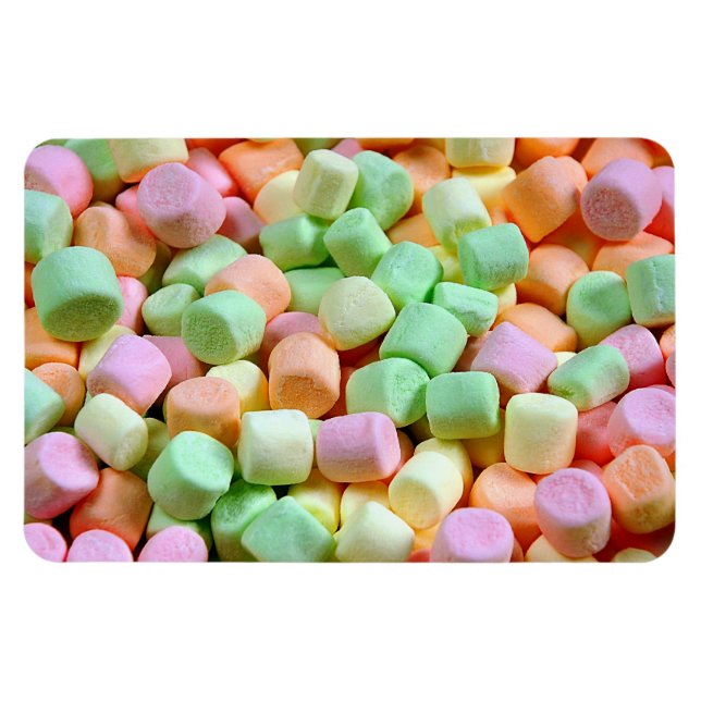 Färgfull marshmallow-utskriftsmagnet magnet (Horisontell)