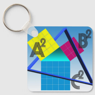 Färgfull matematik nyckelring