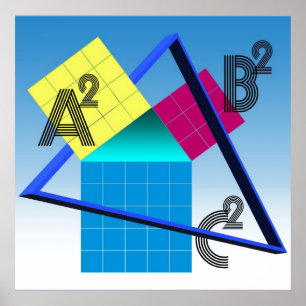 Färgfull matematik poster
