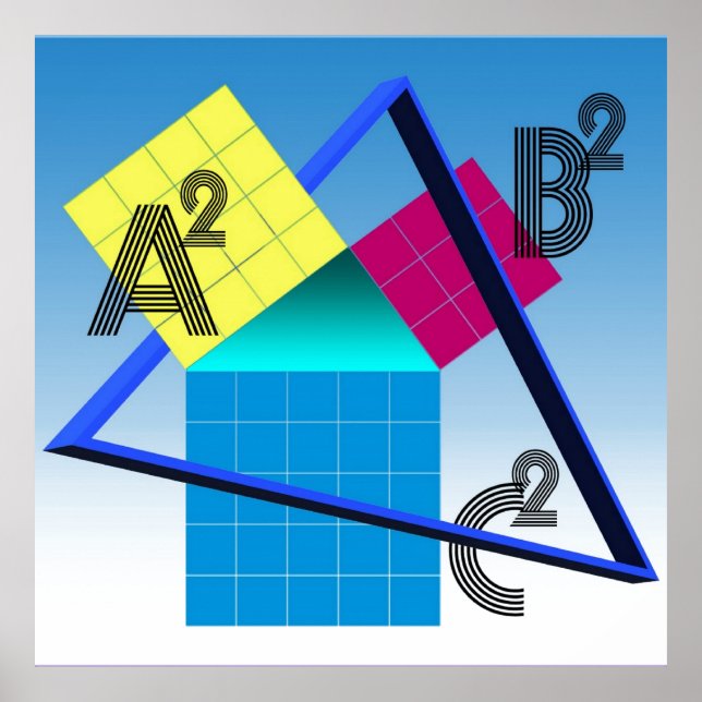 Färgfull matematik poster (Framsidan)