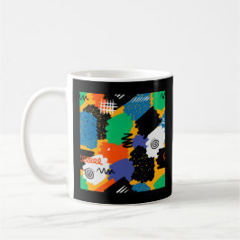 Färgfull maximalistisk design kaffemugg