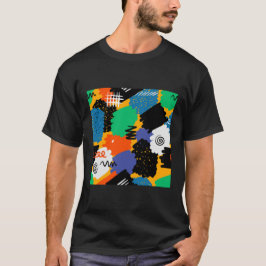 Färgfull maximalistisk design t shirt