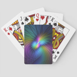 Färgfull med blå modern Abstrakt fjällkonst Casinokort