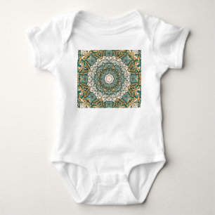 Färgfull Mehndi Tile Seamless Tracery T Shirt