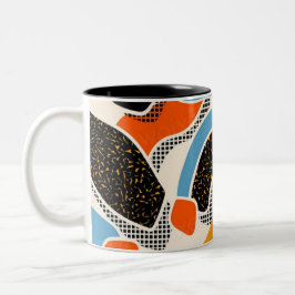 Färgfull Memphis sömlös mönster V Två-Tonad Mugg
