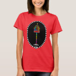 Färgfull Menorah t-shirt<br><div class="desc">Den här belysta och mycket färgstarka menorah är redot för Shabbat firande. Shabbat Shalom! ~ karyn</div>