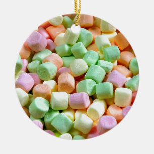 Färgfull miniatyrmarshmallow ornament
