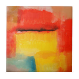 Färgfull minimal Abstrakt Kakelplatta