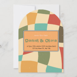 Färgfull minimalistisk Bröllop Inbjudningar