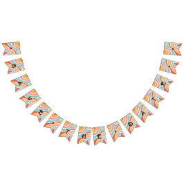 Färgfull minimalistisk Bröllop Vimplar