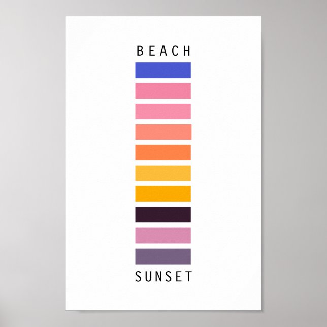 Färgfull, minimalistisk, dekonstruerad avslitsfran poster (Framsidan)