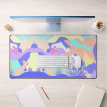 Färgfull modern Abstrakt Art-avslappande dator