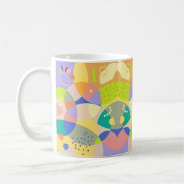 Färgfull modern geometrisk Abstrakt Mugg