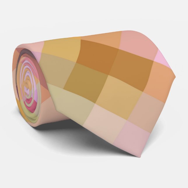 Färgfull modern geometrisk diameter Mönster #12 Slips (Rullad)