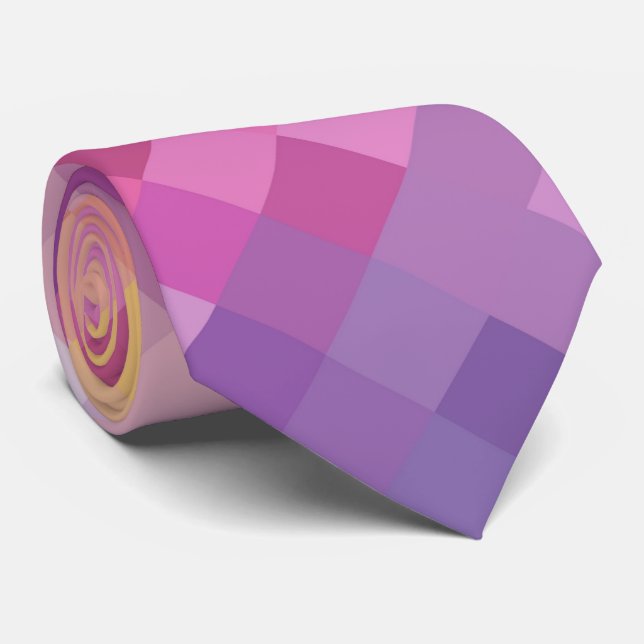 Färgfull modern geometrisk diameter Mönster #13 Slips (Rullad)