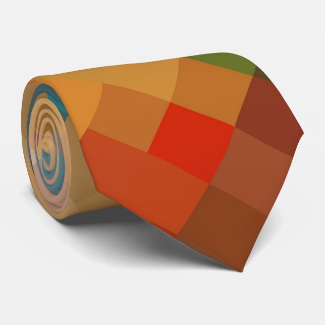Färgfull modern geometrisk diameter Mönster #19 Slips (Rullad)